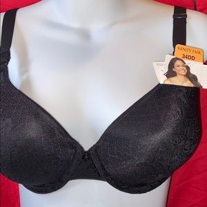 Vanity Fair Bra34DD NWT Black